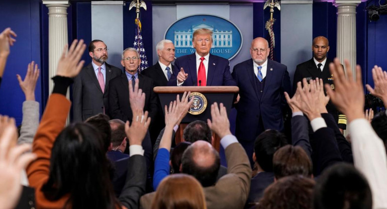 Donald Trump, conferencia de prensa, REUTERS