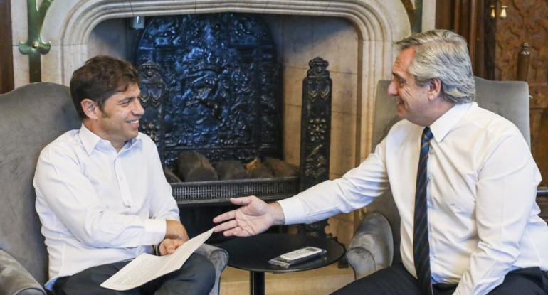 Axel Kicillof y Alberto Fernández, NA