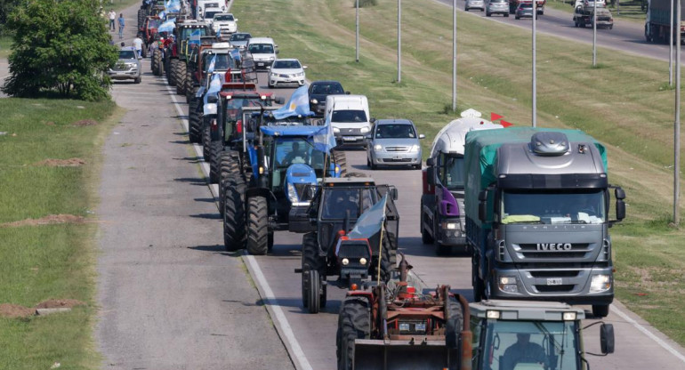 Protesta del campo, corte de rutas, retenciones, NA