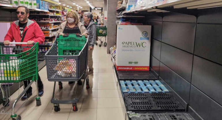 Compras en supermercados, coronavirus