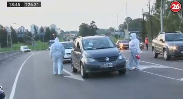 Coronavirus, Argentina, controles de acceso, Canal 26	