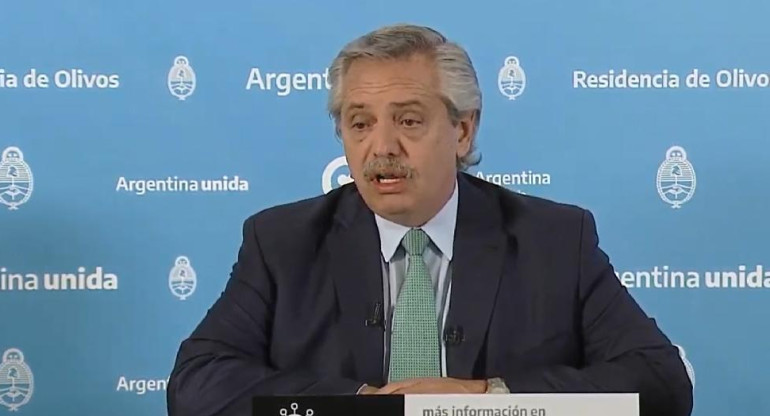 Alberto Fernández, presidente de Argentina, NA