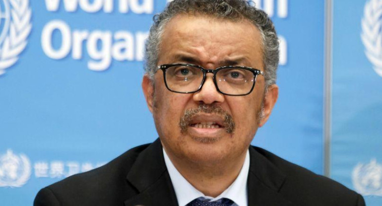 El director de la OMS, Tedros Adhanom Ghebreyesus