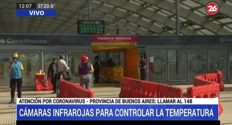 Coronavirus, controles en Constitución, Canal 26