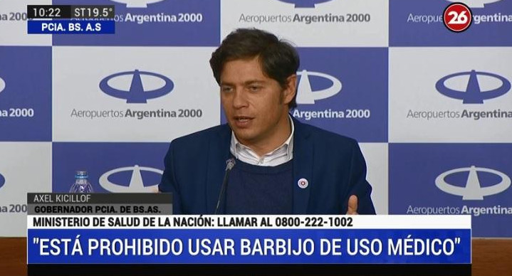 Conferencia de prensa de Axel Kicillof tras regreso de China de avión de Aerolíneas, CANAL 26