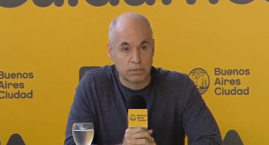 Horacio Rodríguez Larreta, conferencia de prensa, coronavirus en Argentina