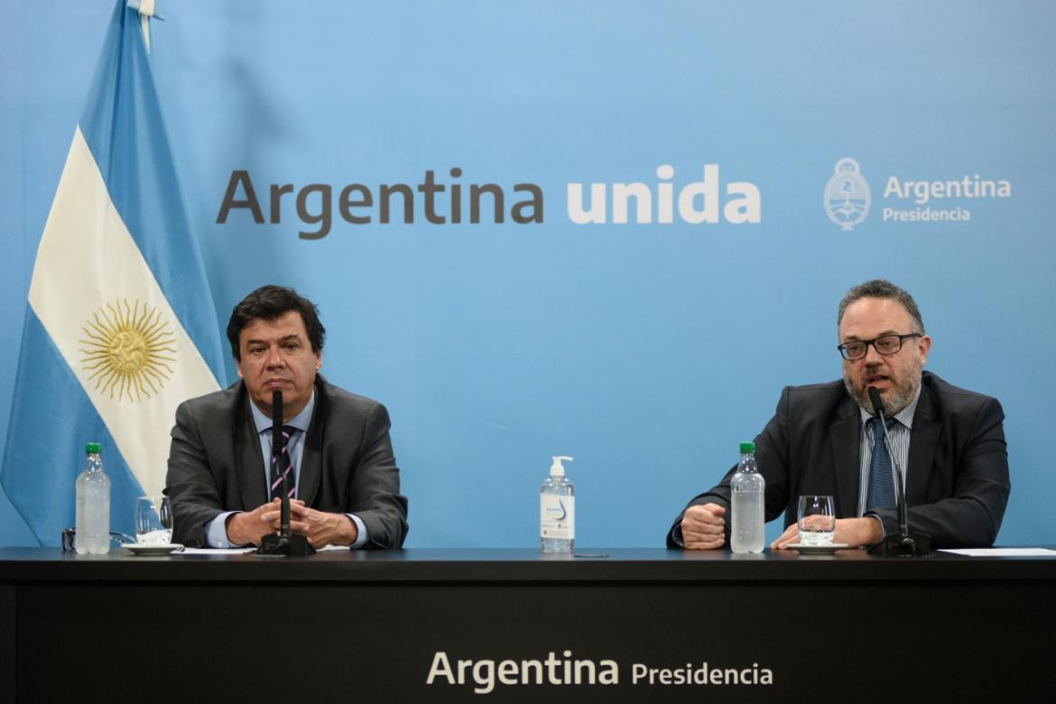 Conferencia de prensa de Matías Kulfas para ayuda para Pymes	, NA