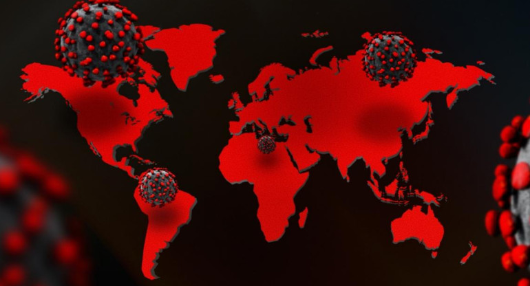 Coronavirus en el mundo, mapa