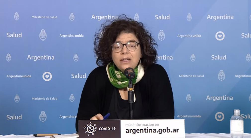 Ministerio de Salud, reporte diario por coronavirus en Argentina