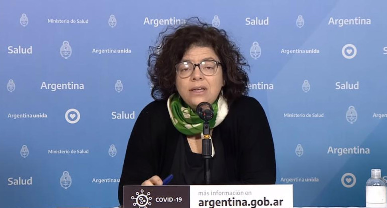 Ministerio de Salud, reporte diario por coronavirus en Argentina