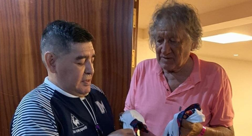 Maradona y Tomás "Trinche" Carlovich