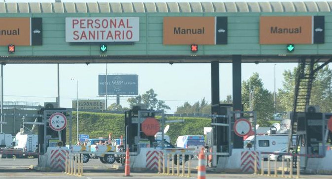 Peaje, cobro, coronavirus en Argentina