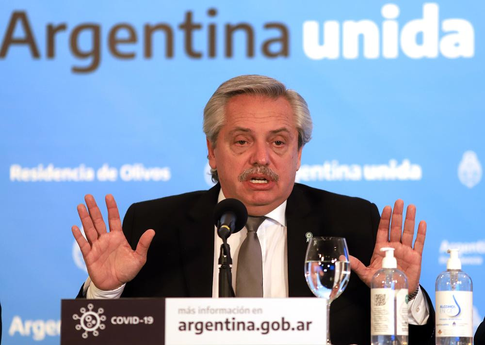 Alberto Fernández, presidente de Argentina, NA