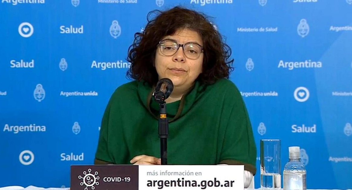 Carla Vizzotti, en reporte diario del Ministerio de Salud