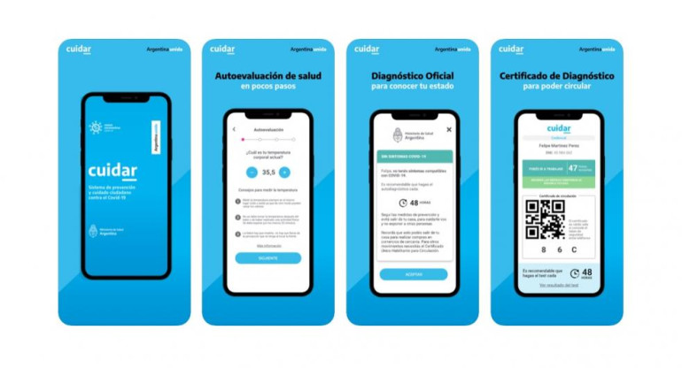 App Cuidar, Gobierno