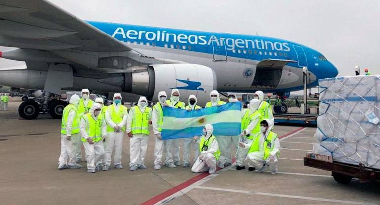 Vuelos voluntarios de Argentina a China para insumos por coronavirus	