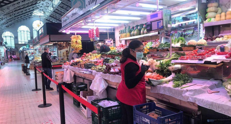 Mercado Central durante la cuarentena