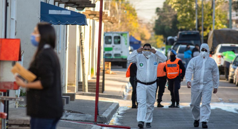 Controles de coronavirus en Villa Azul, AGENCIA NA