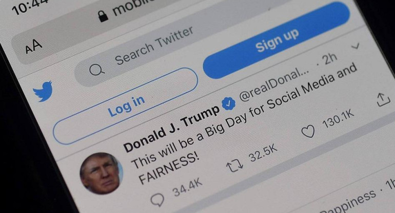 Donald Trump, mensaje en Twitter, redes sociales