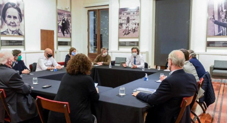 Reunión en Casa Rosada por cuarentena de coronavirus, NA	