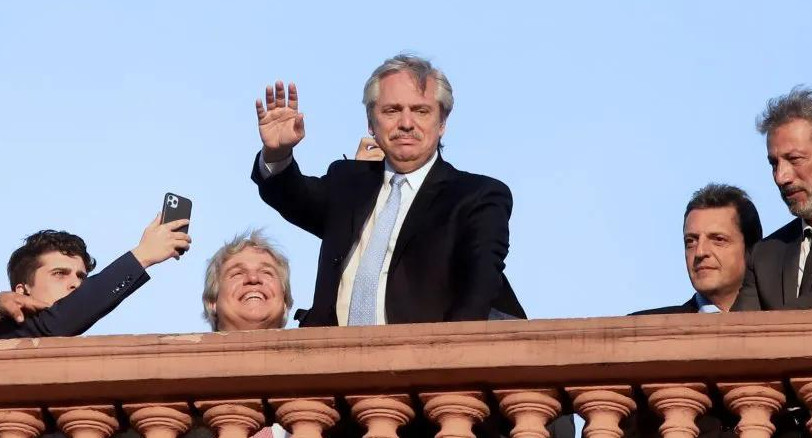 Alberto Fernández en Casa Rosada, presidente, NA