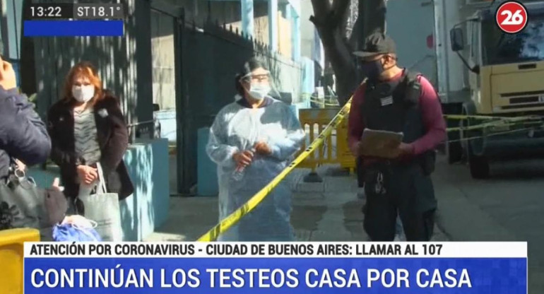 Operativo Detectar en Flores - Coronavirus en la Ciudad, CANAL 26