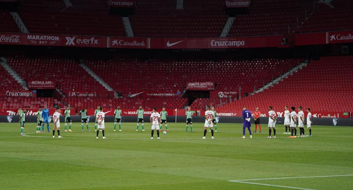 Sevilla vs Betis, gradas virtuales, fútbol español