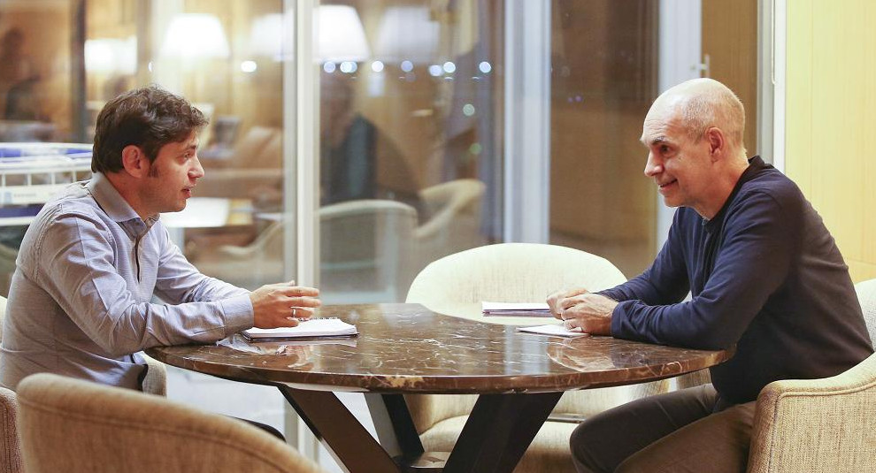 Axel Kicillof y Horacio Rodríguez Larreta, NA