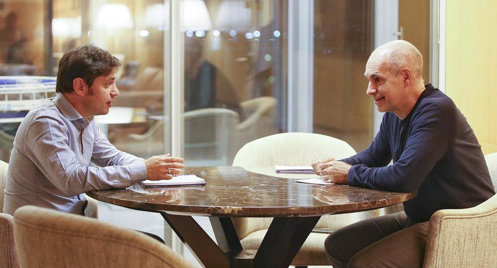 Axel Kicillof y Horacio Rodríguez Larreta, NA