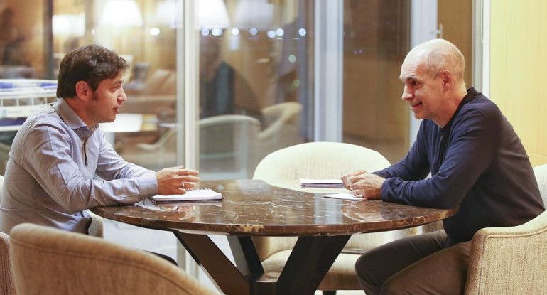 Axel Kicillof y Horacio Rodríguez Larreta, NA