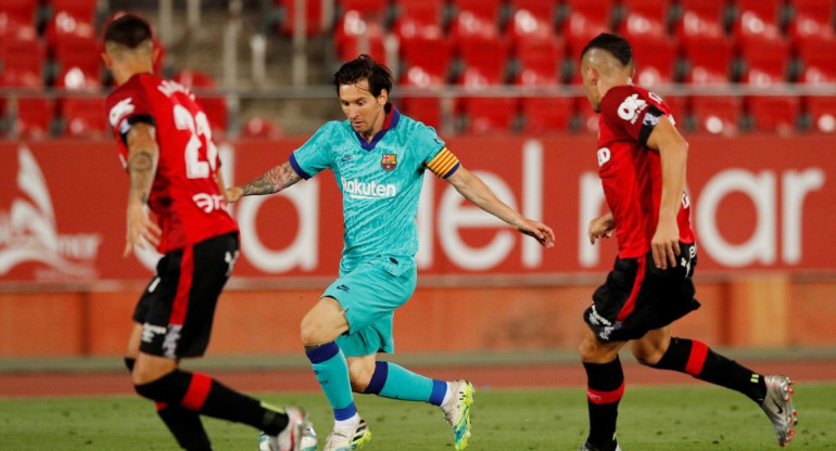 Lionel Messi, Barcelona vs Mallorca, REUTERS