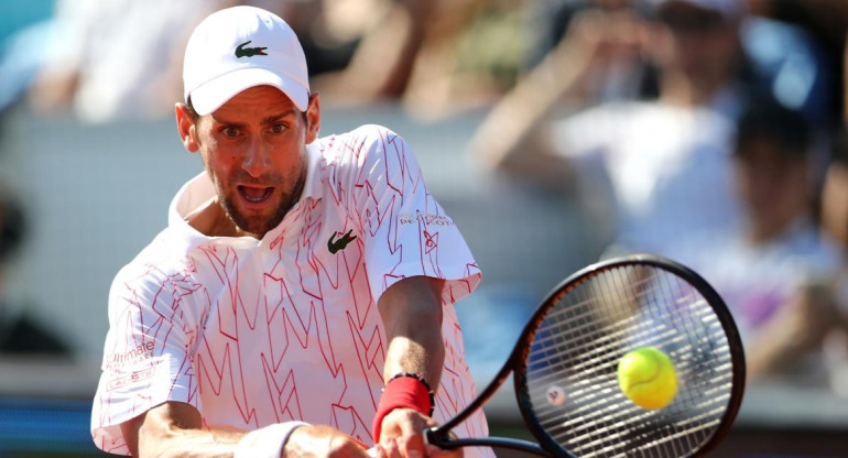 Novak Djokovic en exhibición en Serbia, REUTERS