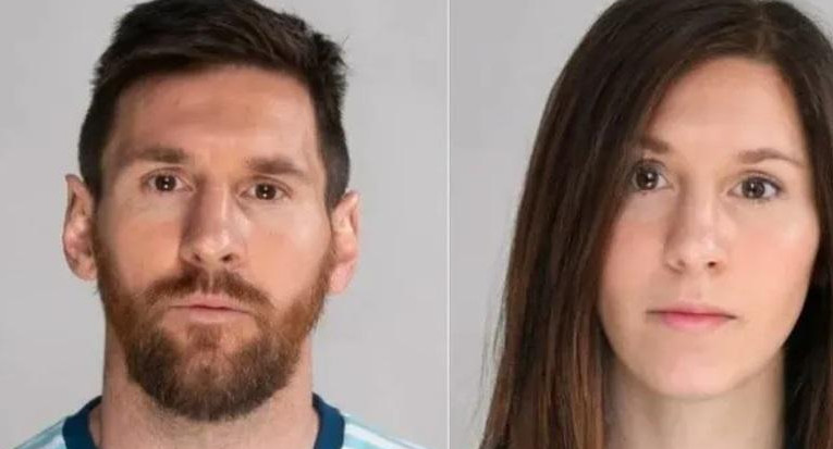 FaceApp Messi