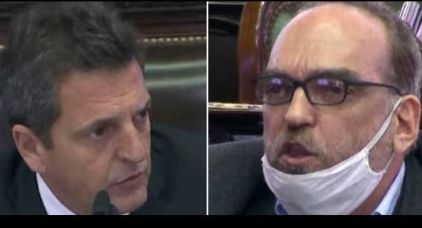 Sergio Massa  y Fernando Iglesias, disputa en sesión Diputados