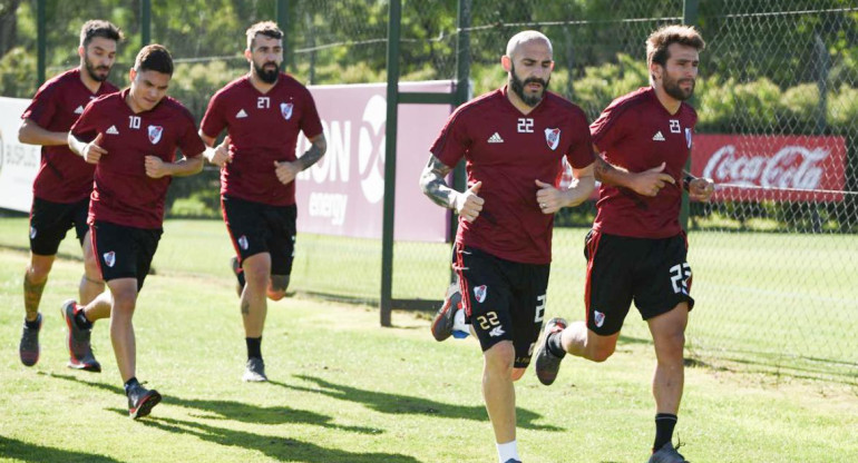 Entrenamiento de River Plate, AFA elevó a la Liga Profesional (LPF) su protocolo sanitario contra la pandemia de coronavirus, NA