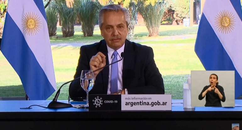 Alberto Fernández, anuncio 26 de junio de 2020, coronavirus en Argentina, cuarenena, Presidencia