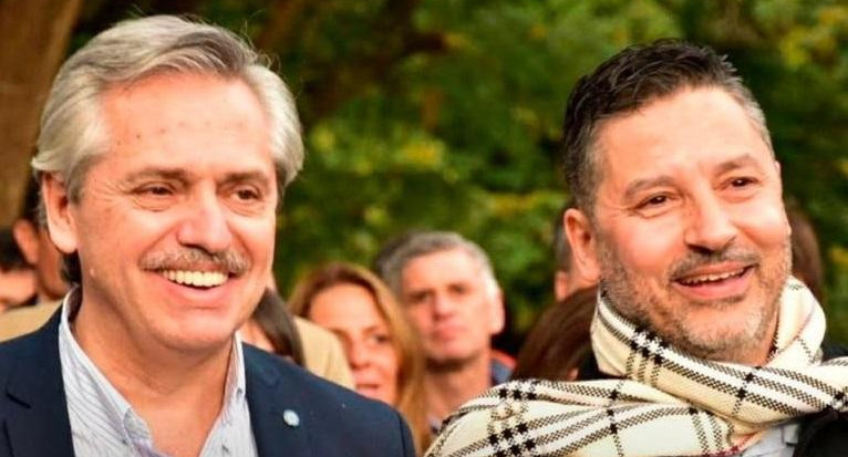 Alberto Fernández junto a Gustavo Menéndez, cuarentena en el AMBA