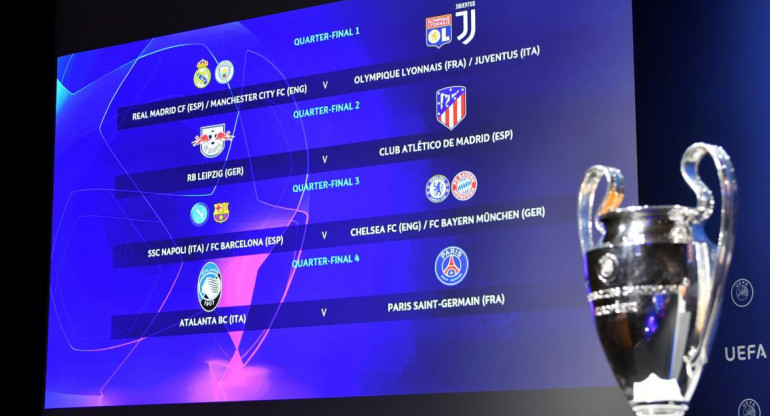 Champions League, sorteo, fútbol europeo, REUTERS