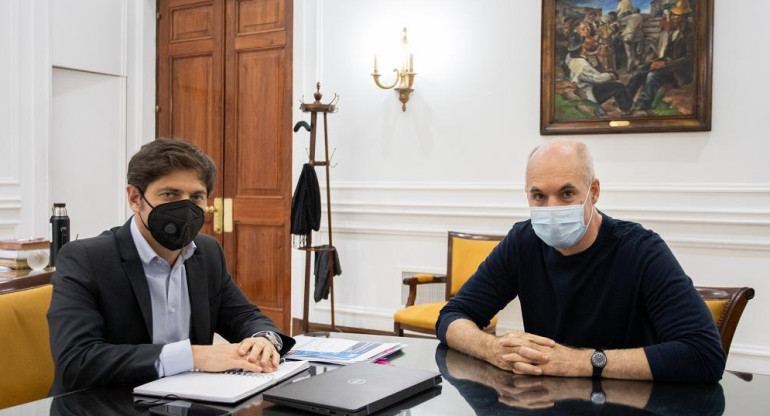 Axel Kicillof y Horacio Rodríguez Larreta, NA