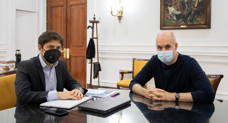 Axel Kicillof y Horacio Rodríguez Larreta, NA