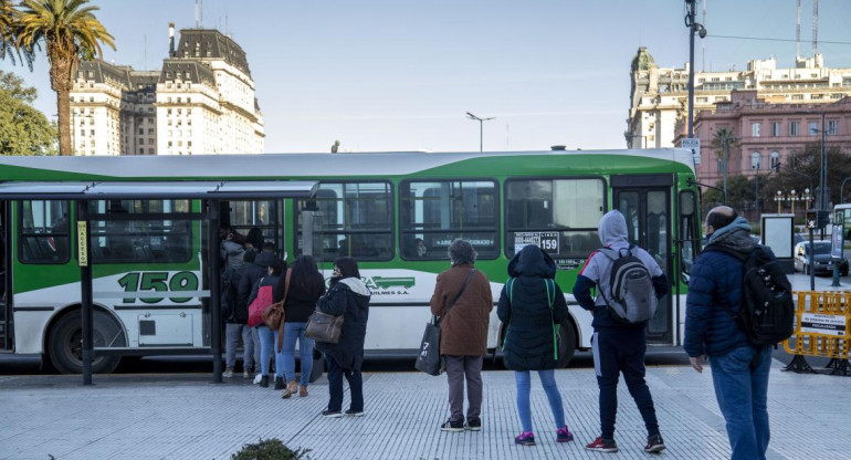 Transporte público en cuarentena, coronavirus en Argentina, AMBA, Agencia NA