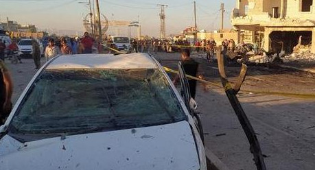 Coche bomba en la frontera turco-siria, Foto DW