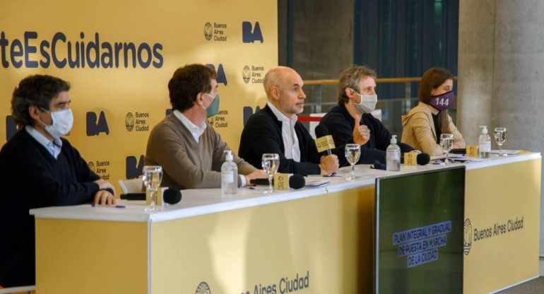 Horacio Rodríguez Larreta, conferencia, coronavirus en la Ciudad, NA