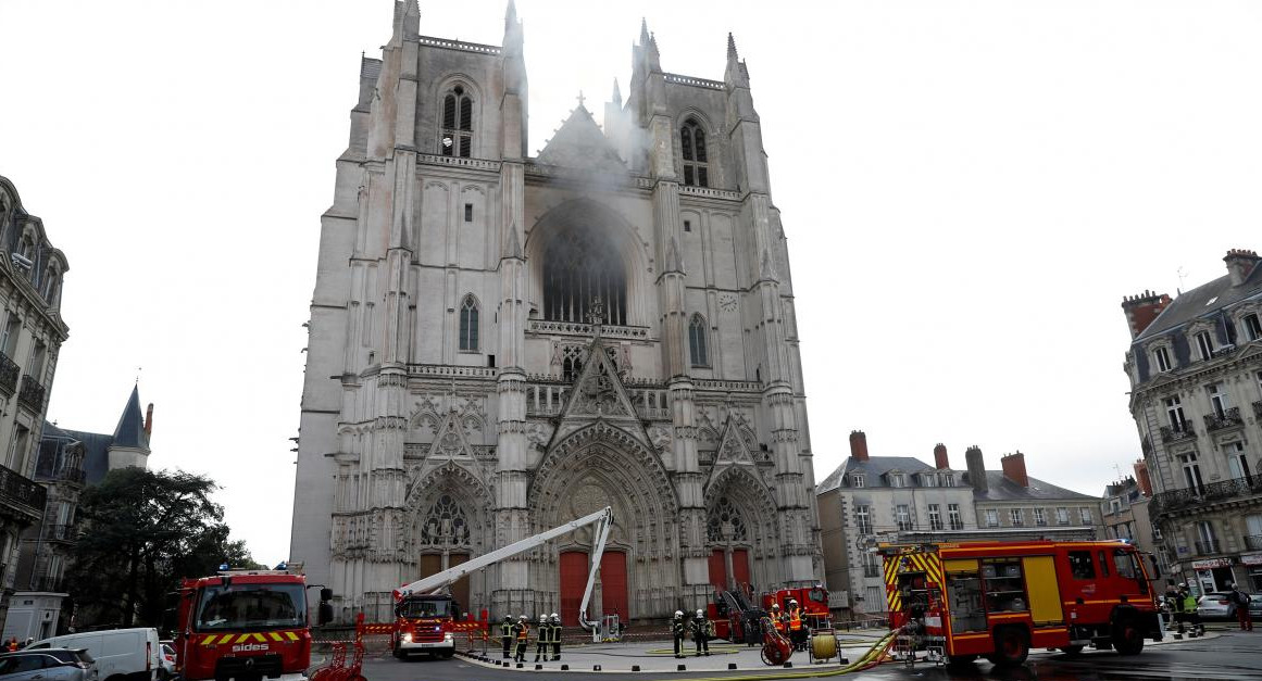 Incendio en Catedral gótica de Nantes, Francia, REUTERS