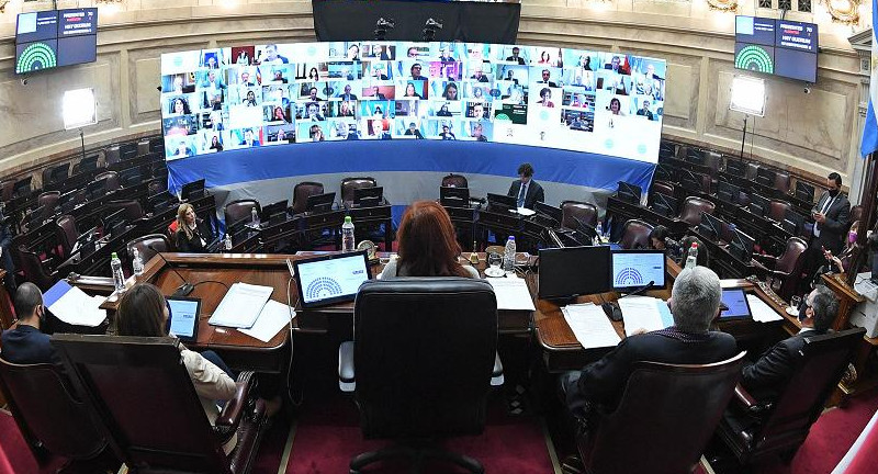 Debate en Senado de La Nación, NA