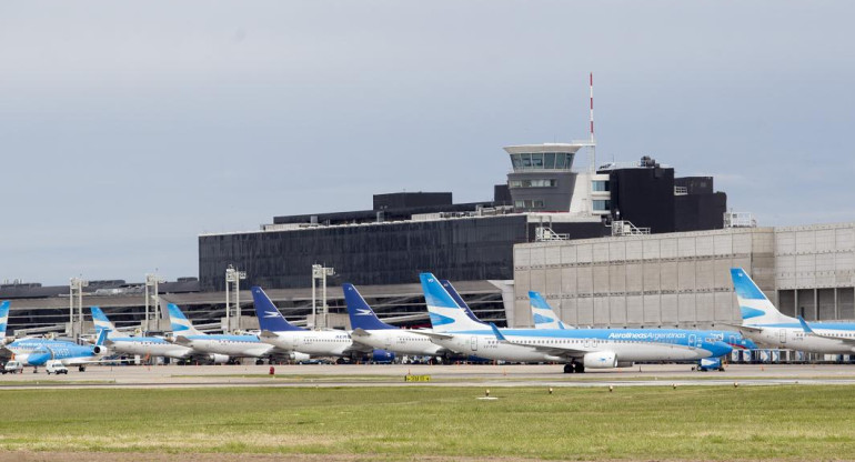 Aerolíneas Argentinas, flota de aviones, Aeroparque, NA