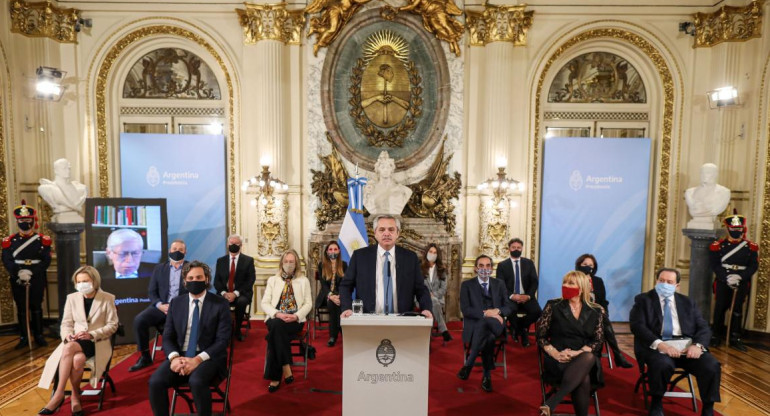 Alberto Fernández, presentación de Reforma Judicial, Casa Rosada, Agencia NA