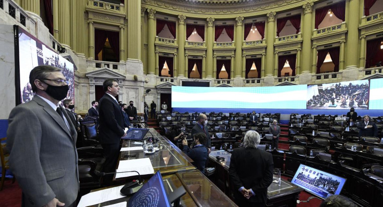 Sesión en Diputados, presupuesto, Agencia NA