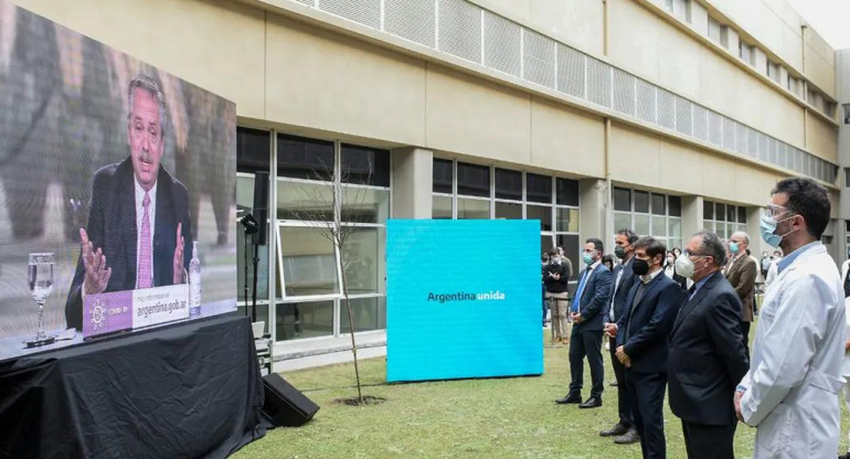 Alberto Fernández, presidente de Argentina. videoconferencia, Foto Presidencia