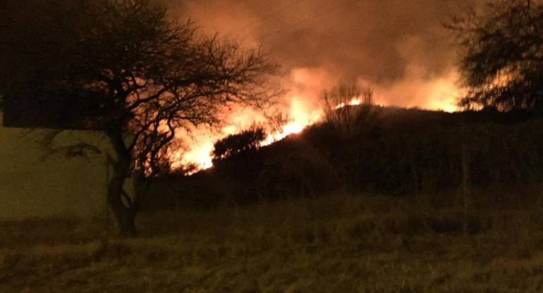 Incendios en Córdoba, Foto Twitter